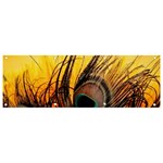 Oceans Stunning Painting Sunset Scenery Wave Paradise Beache Mountains Banner and Sign 9  x 3 