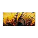 Sunset Illustration Water Night Sun Landscape Grass Clouds Painting Digital Art Drawing Hand Towel