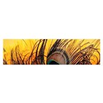 Sunset Illustration Water Night Sun Landscape Grass Clouds Painting Digital Art Drawing Oblong Satin Scarf (16  x 60 )