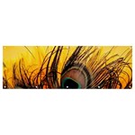 Sunset Illustration Water Night Sun Landscape Grass Clouds Painting Digital Art Drawing Banner and Sign 12  x 4 
