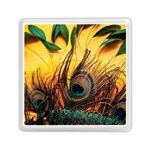 Forest Trees Snow Landscape Art Memory Card Reader (Square)