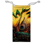 Peacock Feather Native Jewelry Bag