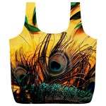 Peacock Feather Native Full Print Recycle Bag (XL)