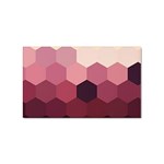 Hexagon Valentine Valentines Sticker Rectangular (10 pack)