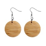 Light Wooden Texture, Wooden Light Brown Background Mini Button Earrings
