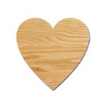 Light Wooden Texture, Wooden Light Brown Background Heart Magnet