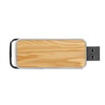 Light Wooden Texture, Wooden Light Brown Background Portable USB Flash (One Side)