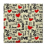 Love Abstract Background Love Textures Tile Coaster