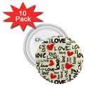Love Abstract Background Love Textures 1.75  Buttons (10 pack)