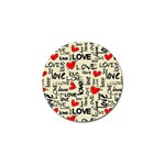 Love Abstract Background Love Textures Golf Ball Marker