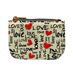 Love Abstract Background Love Textures Mini Coin Purse