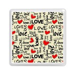 Love Abstract Background Love Textures Memory Card Reader (Square)