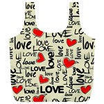 Love Abstract Background Love Textures Full Print Recycle Bag (XL)