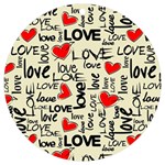 Love Abstract Background Love Textures UV Print Acrylic Ornament Round