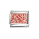 Paisley Red Ornament Texture Italian Charm (9mm)