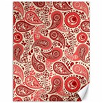 Paisley Red Ornament Texture Canvas 12  x 16 