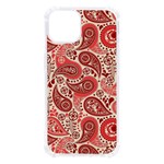 Paisley Red Ornament Texture iPhone 13 TPU UV Print Case