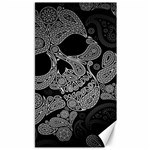 Paisley Skull, Abstract Art Canvas 40  x 72 