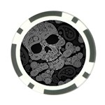 Paisley Skull, Abstract Art Poker Chip Card Guard (10 pack)