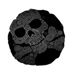 Paisley Skull, Abstract Art Standard 15  Premium Round Cushions