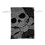 Paisley Skull, Abstract Art Lightweight Drawstring Pouch (S)