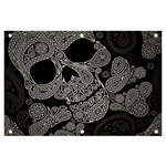 Paisley Skull, Abstract Art Banner and Sign 6  x 4 