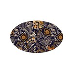 Paisley Texture, Floral Ornament Texture Sticker Oval (10 pack)