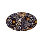 Paisley Texture, Floral Ornament Texture Sticker Oval (100 pack)
