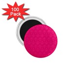 Pink Pattern, Abstract, Background, Bright 1.75  Magnets (100 pack) 