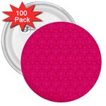 Pink Pattern, Abstract, Background, Bright 3  Buttons (100 pack) 