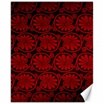 Red Floral Pattern Floral Greek Ornaments Canvas 16  x 20 