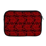 Red Floral Pattern Floral Greek Ornaments Apple MacBook Pro 17  Zipper Case