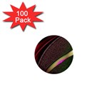 Circle Colorful Shine Line Pattern Geometric 1  Mini Buttons (100 pack) 