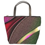 Circle Colorful Shine Line Pattern Geometric Bucket Bag