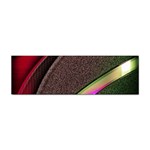 Texture Abstract Curve  Pattern Red Sticker Bumper (10 pack)