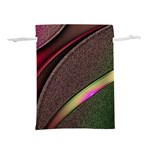 Pattern Texture Leaves Lightweight Drawstring Pouch (S)