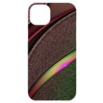 Pattern Texture Leaves iPhone 14 Plus Black UV Print Case