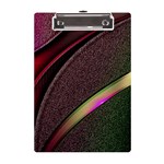 Texture Abstract Curve  Pattern Red A5 Acrylic Clipboard