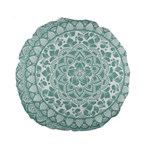 Round Ornament Texture Standard 15  Premium Round Cushions