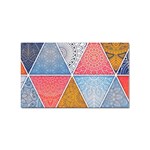 Texture With Triangles Sticker (Rectangular)