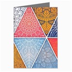Texture With Triangles Greeting Cards (Pkg of 8)