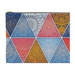 Texture With Triangles Cosmetic Bag (XL)