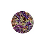 Violet Paisley Background, Paisley Patterns, Floral Patterns Golf Ball Marker (10 pack)