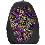 Violet Paisley Background, Paisley Patterns, Floral Patterns Backpack Bag