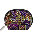 Violet Paisley Background, Paisley Patterns, Floral Patterns Accessory Pouch (Small)