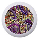 Violet Paisley Background, Paisley Patterns, Floral Patterns Dento Box with Mirror