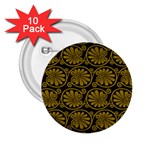 Yellow Floral Pattern Floral Greek Ornaments 2.25  Buttons (10 pack) 