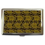 Yellow Floral Pattern Floral Greek Ornaments Cigarette Money Case