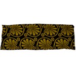 Yellow Floral Pattern Floral Greek Ornaments Body Pillow Case Dakimakura (Two Sides)
