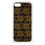 Yellow Floral Pattern Floral Greek Ornaments iPhone SE
